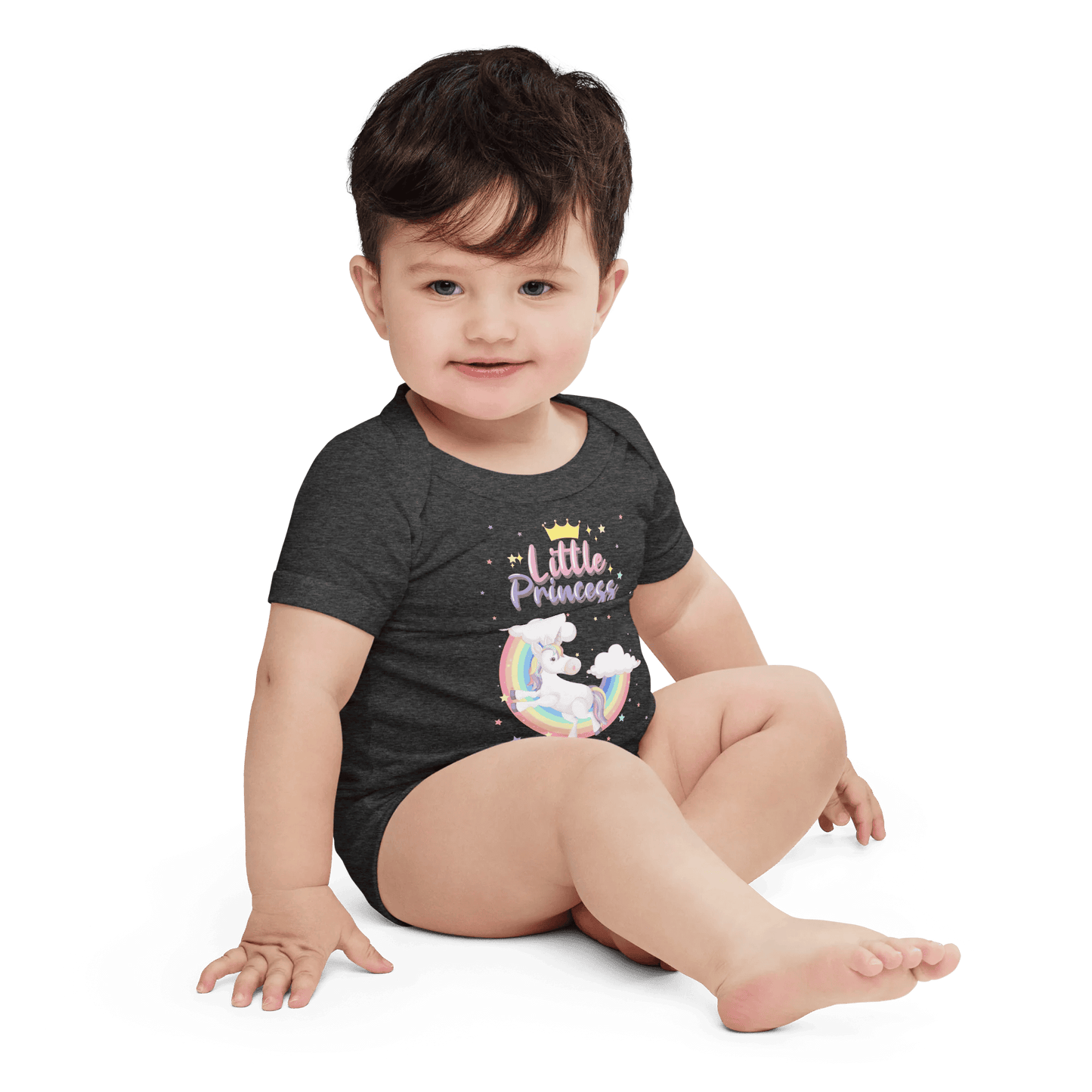 Little Princess Unicorns Baby short sleeve