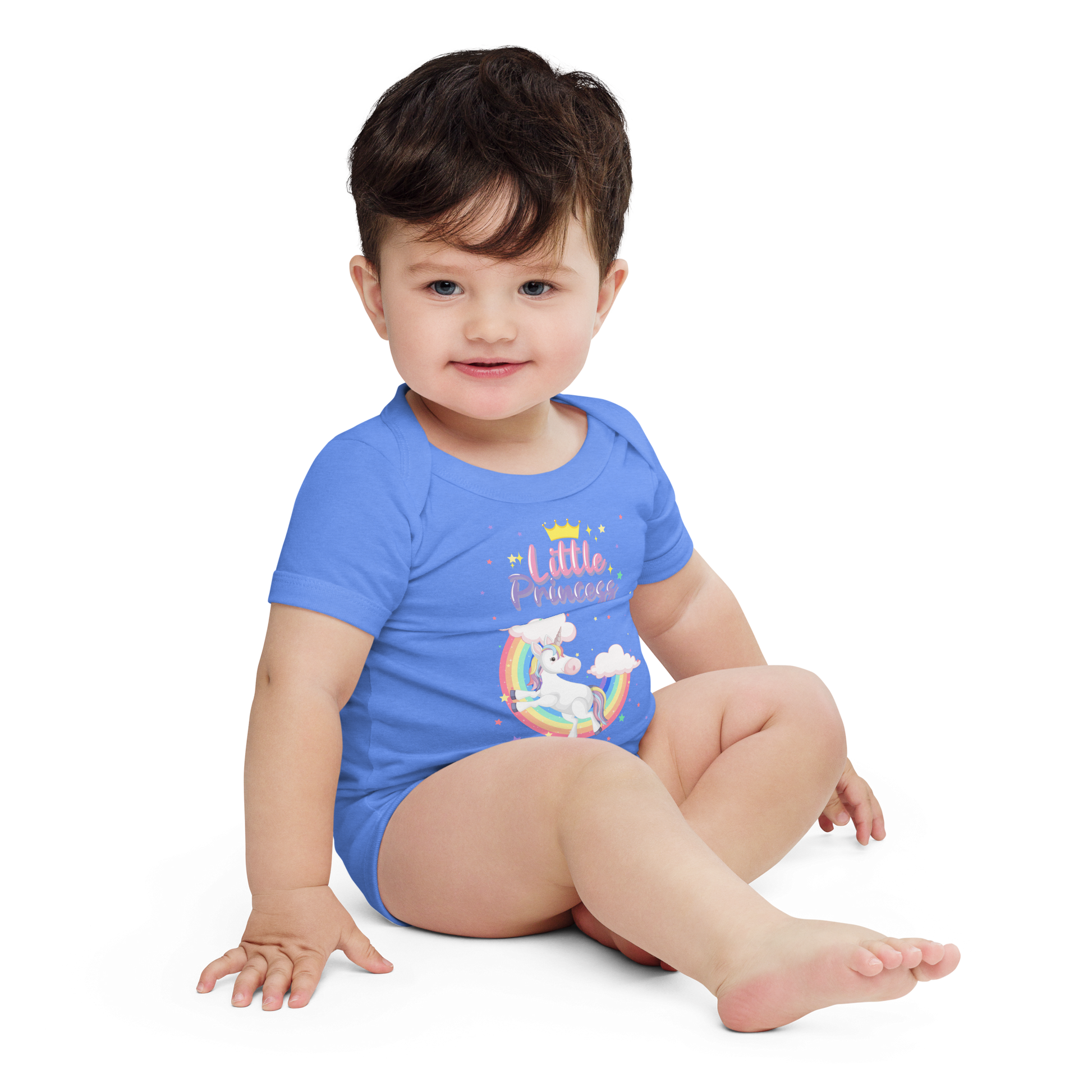 Little Princess Unicorns Baby short sleeve