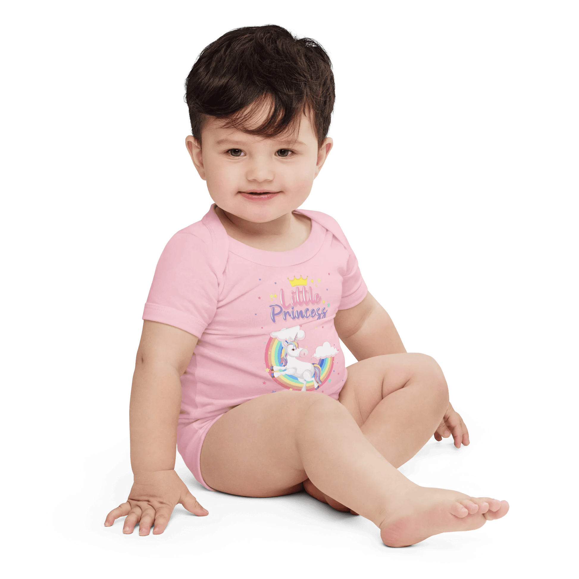 Little Princess Unicorns Baby short sleeve