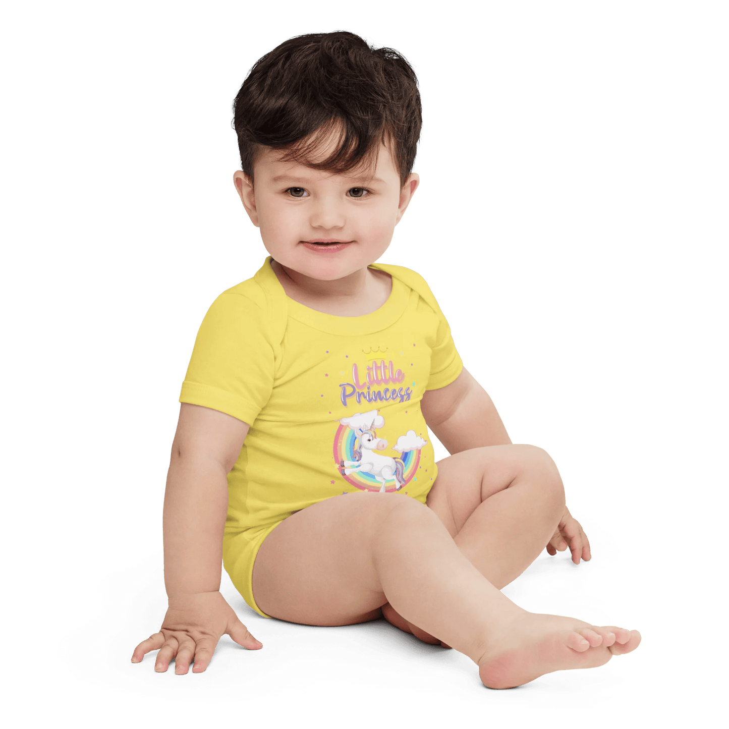 Little Princess Unicorns Baby short sleeve