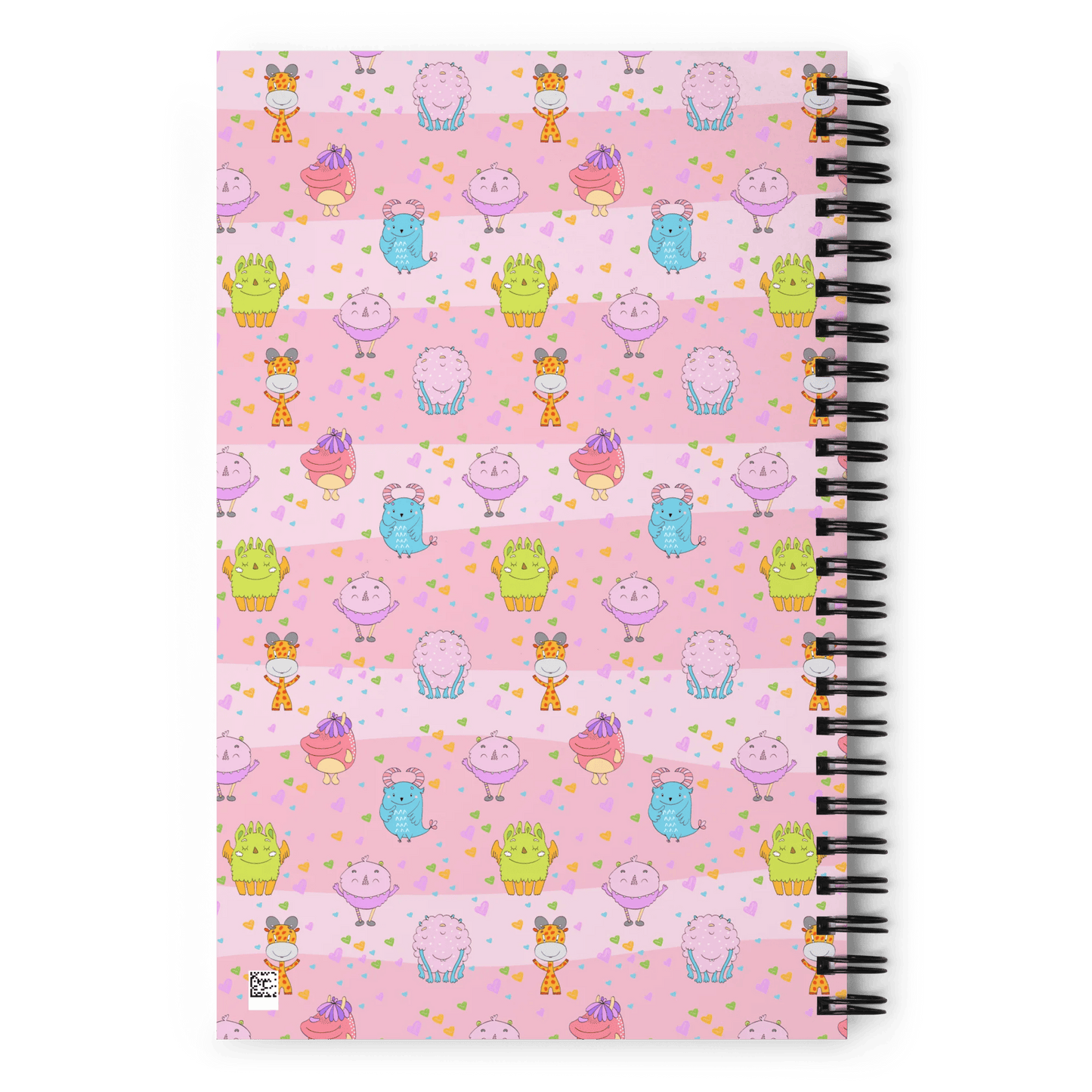 Happy Monsters Spiral notebook